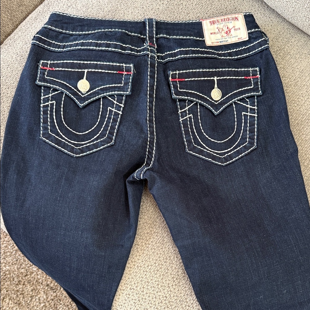 True Religion Women's Dark Blue Boot Cut Jeans